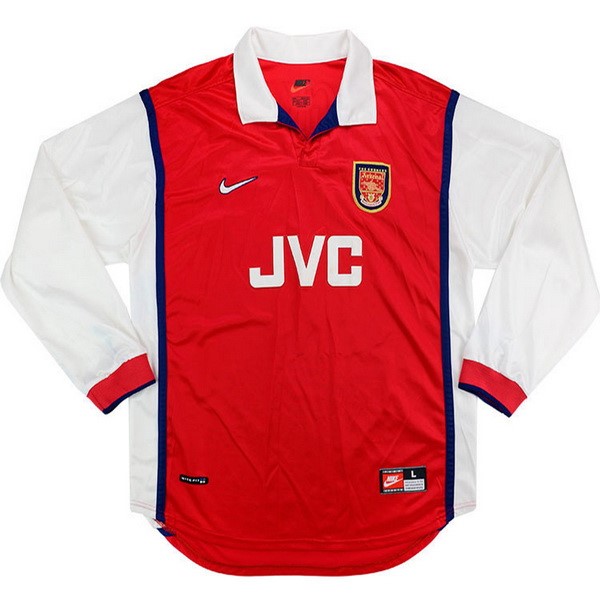 Camiseta Arsenal Primera equipación ML Retro 1998 1999 Rojo